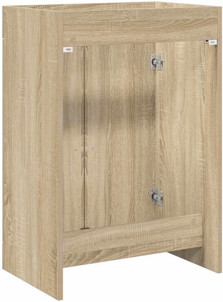 vidaXL Badunterschrank Sonoma-Eiche 56 x 37,5 x 81 cm Holzwerkstoff 890682 Bild 6