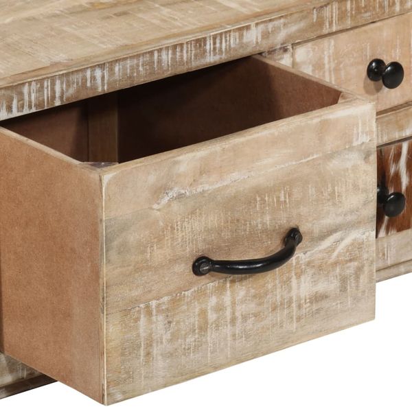 vidaXL Couchtisch 90x60x30 cm Massivholz Mango 249863 Bild 6