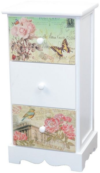 Kommode "Ben II" mit 4 Schubkästen, weiß