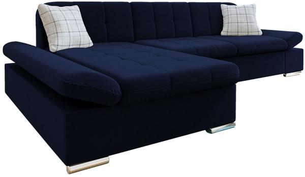 Ecksofa Montana Premium (Magic Velvet 2216 + Magic Velvet 2216 + Senegal 818, Seite: Links)