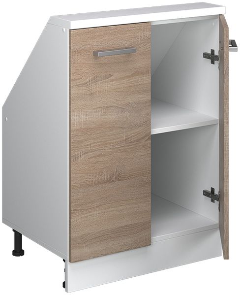 Küchenschrank für Dachschrägen R-Line Sonoma 60 cm mit 2 Türen Vicco Bild 4