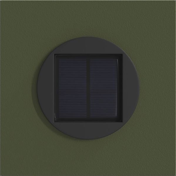vidaXL Solar LED Weg Licht 2 pcs Olive Grün Kalt gewalzter Stahl 879761 Bild 7