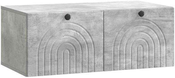 vidaXL Wandmontierter TV-Schrank Betongrau 78,5 x 41 x 30 cm 898178