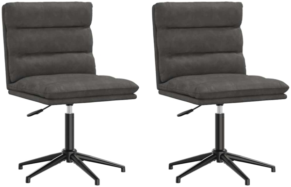 vidaXL Esszimmerstühle 2 Stk. Schwarz Kunstleder 3315405