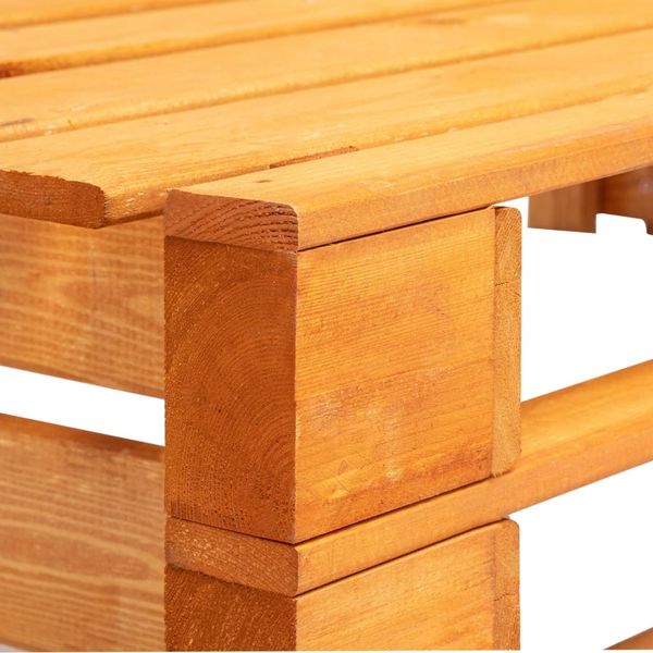 vidaXL Outdoor-Eckbank Paletten Holz Honigbraun 45766 Bild 4