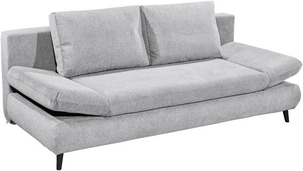 Schlafsofa >SUNNY Lux. 3DL Schlafsofa< Liegefläche 140x210cm, in light grey - 212x76x101 (BxHxT)