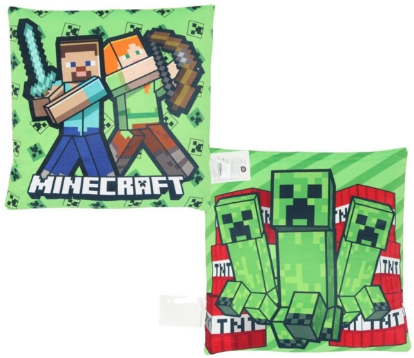 Minecraft Kissen Weiches Dekokissen 1-Stück 38x38 cm mit Serienmotiv