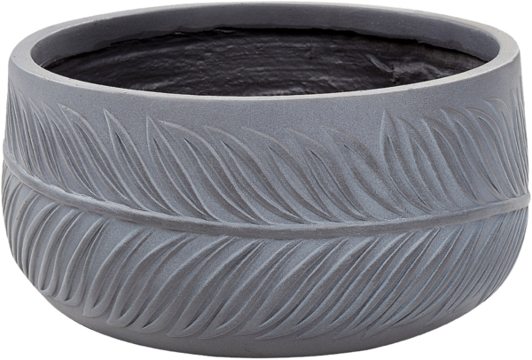 Blumentopf grau rund 35 x 35 x 19 cm FTERO