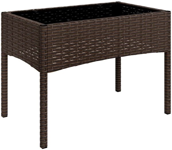 vidaXL 4-tlg. Garten-Lounge-Set mit Kissen Braun Poly Rattan 319495 Bild 4