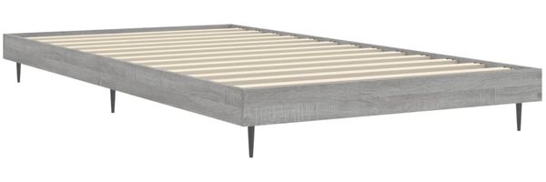 vidaXL Bettgestell Grau Sonoma 100x200 cm Holzwerkstoff 832267 Bild 5