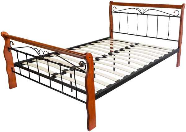 Metallbett inkl. Lattenrost 160x200 schwarz