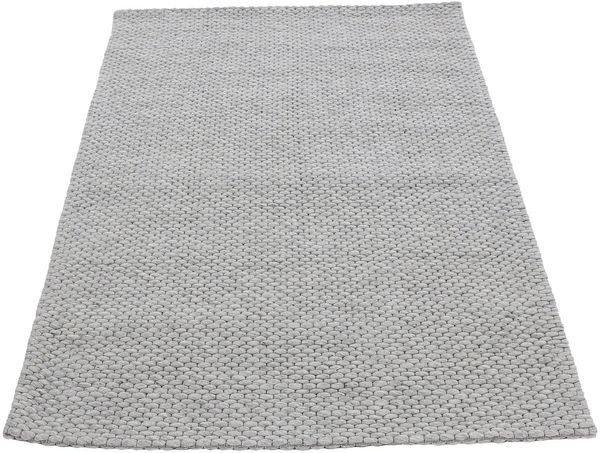 carpetfine Wollteppich Sina, auch als Läufer, rechteckig, Höhe: 14 mm, Handweb Teppich, reine Wolle, meliert, handgewebt, weich & kuschelig