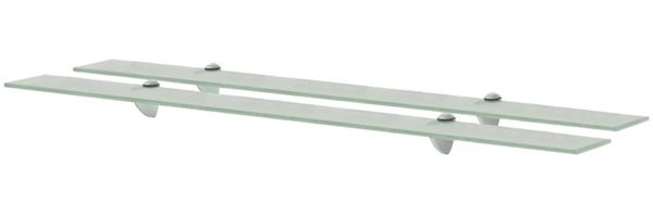 vidaXL Schwebende Regale 2 Stk. Glas 100x10 cm 8 mm [3051517]