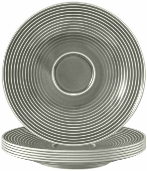 Seltmann Weiden Beat Color Glaze Untertasse ø 16,7 cm 6er Set - Perlgrau