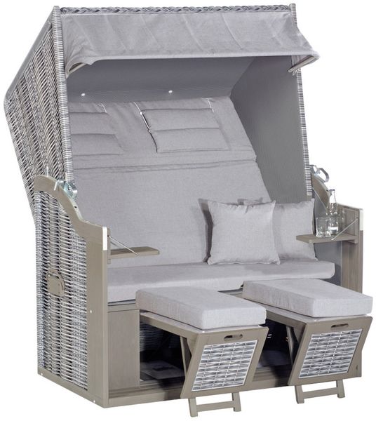 Sunny Smart Strandkorb 34 Z XL Pinie onix Stoff 1222