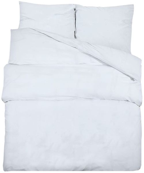 vidaXL Bettwäsche-Set Weiß 240x220 cm Leichte Mikrofaser 136016 Bild 2