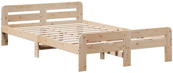 vidaXL Massivholzbett ohne Matratze 120x190 cm Kiefernholz 3309056 Bild 5