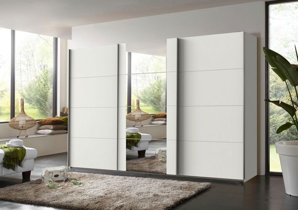 'Bern' Schwebetürenschrank, weiß, 313 x 64 x 210 cm Bild 2