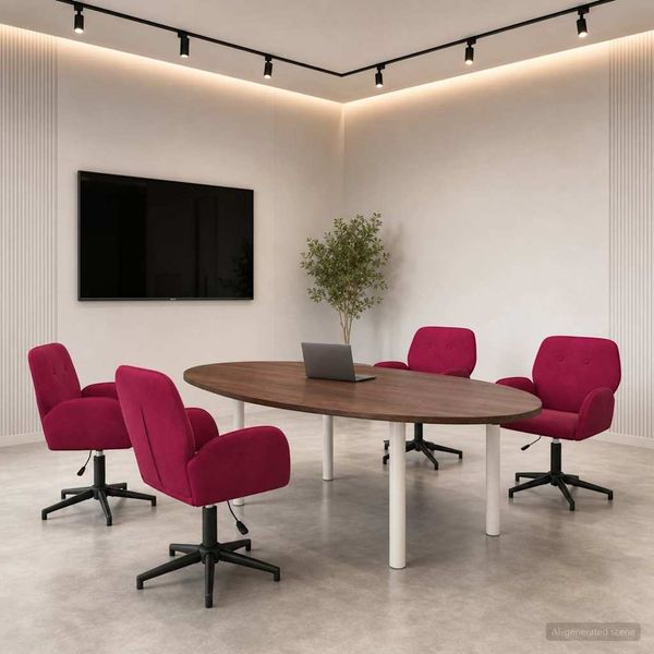 vidaXL Drehstühle 4 Stk. 54 x 55 x 90 cm Weinrot Samt (V) 3428333