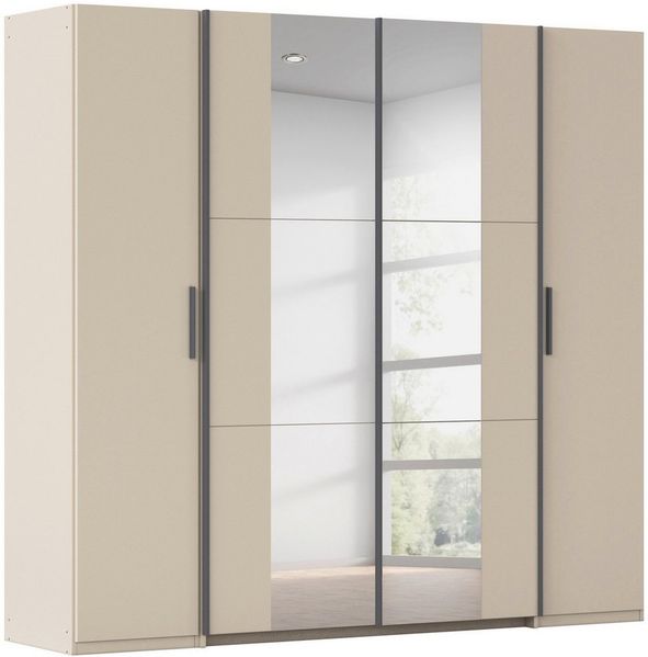 rauch Schwebetürenschrank Kleiderschrank Drehtürenschrank Schrank Garderobe KRONACH TOPSELLER (in 3 Ausstattungen BASIC/CLASSIC/PREMIUM, Breiten 225/268/311/354 cm) Kombischrank optional mit 1 oder 2 Spiegel viele Böden MADE IN GERMANY