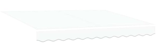 vidaXL Markisenersatzstoff Weiß 3,5 x 2,5 m Polyester 42000573 Bild 2