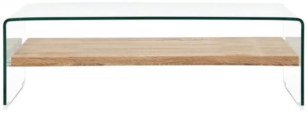 Couchtisch, Hartglas Transparent, 98 × 45 × 31 cm
