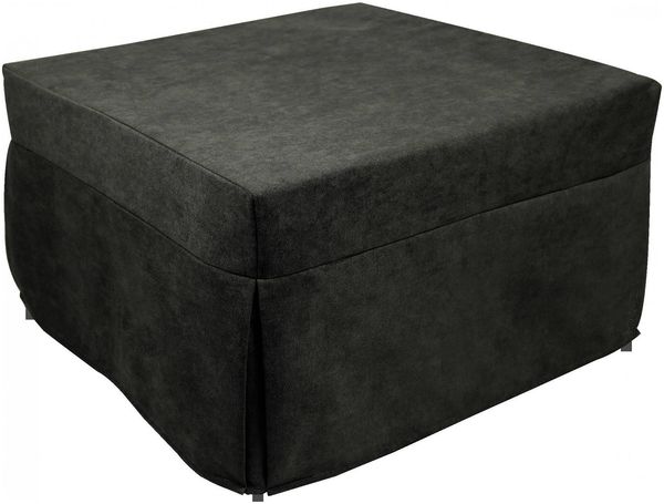 Dmora Pouf Arno, Mehrzwecksessel, Sitzsack, Hockerhocker, Made in Italy, 78x78 h45 cm, Grau