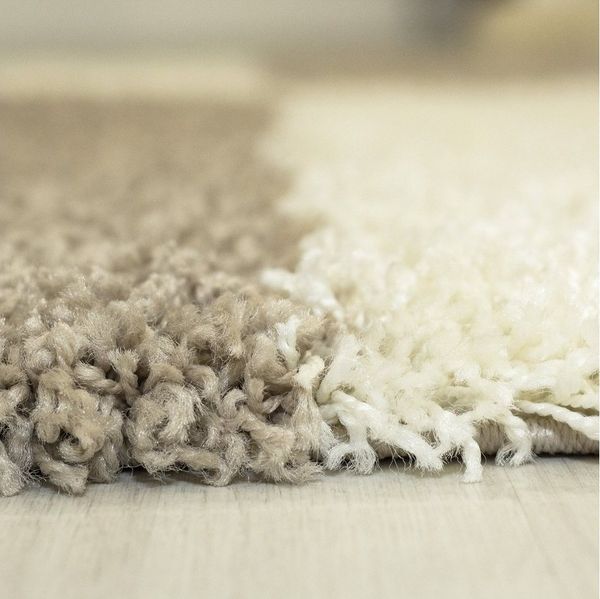 Stilvoll Günstig Hochflor-Teppich für Wohnzimmer und Schlafzimmer Kariertes Design, Rund, Höhe: 30 mm