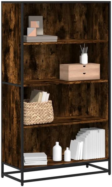 vidaXL Bücherregal Räuchereiche 80,5x35x139 cm Holzwerkstoff 3300847