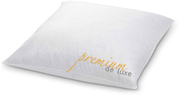 Daunenkissen Premium de Luxe, HANSKRUCHEN, Füllung: 90% Daunen, 10% Federn, Bezug: 100% Baumwolle, 35x40 cm, hergestellt in Deutschland, allergikerfreundlich