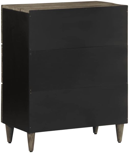 Sideboard, Kommode Hellgrau 60x33,5x75 cm Massivholz Mango j1744p Bild 5
