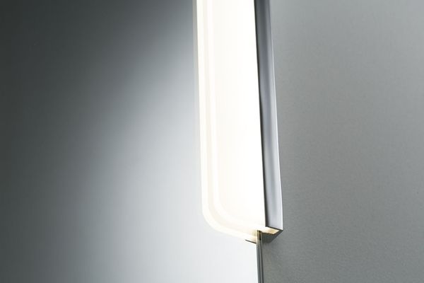 Paulmann WallCeiling Zeta Spiegelklemmleuchte IP44 LED 5,5W 600mm Chrom/Weiss 8,4VA 230/12V Metall/Acryl