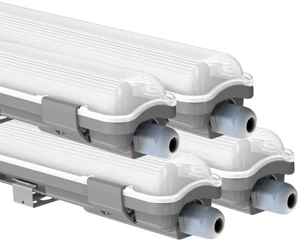 4er Set LED Wannenleuchten, Tages-Licht, L 127,5 cm VT-12028