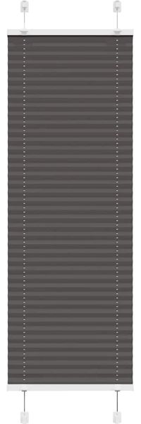 vidaXL Plissee Schwarz 40x150 cm Stoffbreite 39,4 cm Polyester 4015131