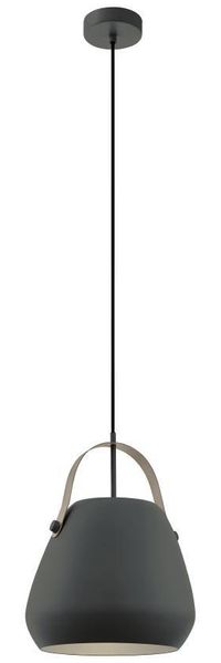 Eglo 98349 Pendelleuchte BEDNALL grau, schwarz E27 1X40W Ø29cm H:110cm dimmbar