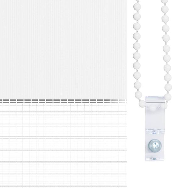 vidaXL Doppelrollo Weiß 95x200 cm Stoffbreite 90,9 cm Polyester 4014780 Bild 9