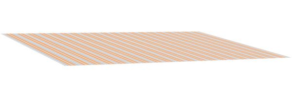 vidaXL Markisenersatzstoff Blau und Orange 400 x 350 cm Polyester 3444324 Bild 2