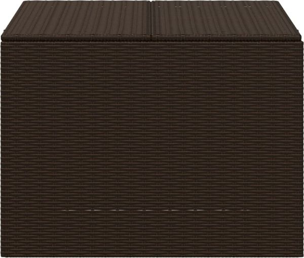 vidaXL Gartentruhe Braun 291L Poly Rattan 365337 Bild 4