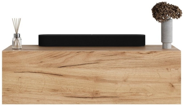 Planetmöbel Garderoben-Set Hängeschrank WEST 100 cm gold eiche, (Garderobenschrank, Wandgarderobe hängend oder stehend), in verschiedenen Farben
