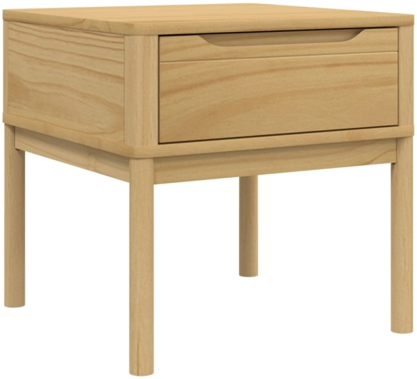 vidaXL Lampentisch FLORO Wachsbraun 55x55x54 cm Massivholz Kiefer 374026