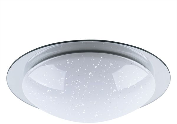 LED Deckenleuchte, Sternen-Effekt, IP44, CCT, weiß, D 38 cm