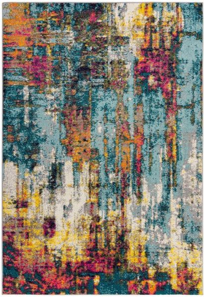 FLAIR RUGS Teppich Abstraction, rechteckig, Höhe: 10 mm, Moderner Multi-Teppich, Wohnzimmer, Schlafzimmer, Esszimmer