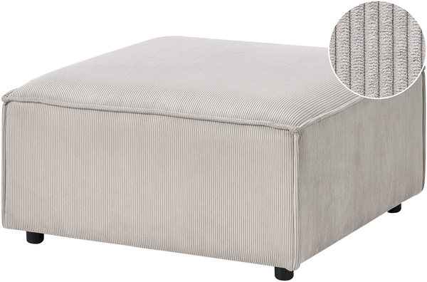 Ottomane ARDAL Cord Taupe