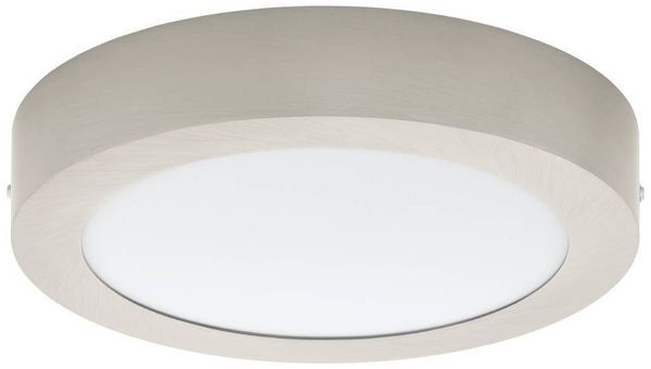 Eglo 94525 FUEVA 1 LED Deckenleuchte Aufbau nickel-matt, max. 16,47W Ø22,5cm rund 3000K