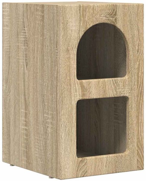 Nachttisch, Beistelltisch modern Sonoma-Eiche 29,5 x 33,5 x 50 cm Holzwerkstoff