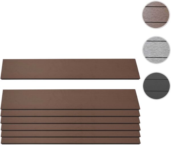 7er Set Latten für WPC-Sichtschutz Sarthe, Bretter Windschutz, ca. 1qm, FSC®-zertifiziert ~ 90cm, braun Bild 6