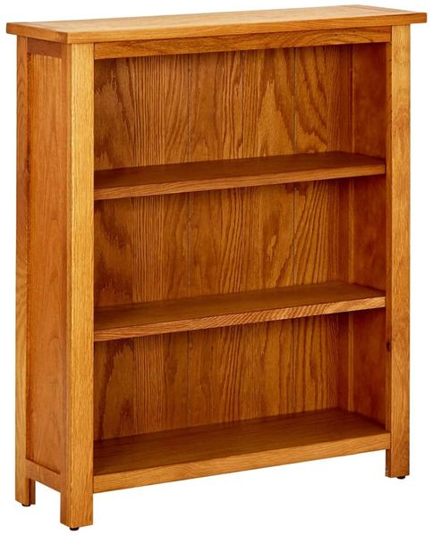 vidaXL Bücherregal 3 Fächer 70x22,5x82 cm Massivholz Eiche 244468