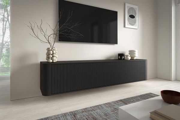 Compleo TV-Schrank modern und Japandi Design, Lowboard 200 cm breit MADE IN EU, TOPSELLER