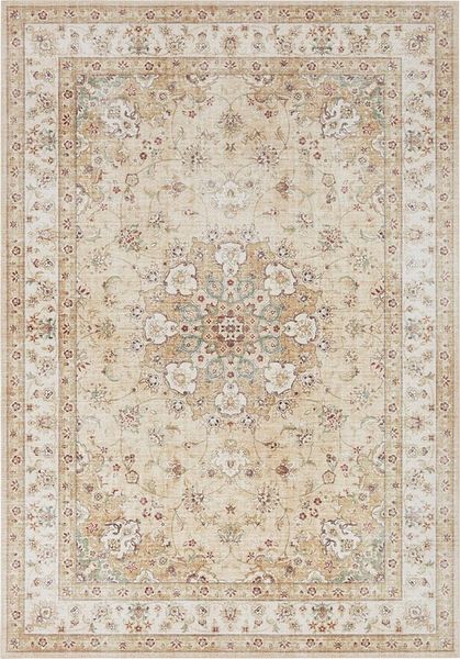 Kurzflor Teppich Nain Goldgelb - 160x230x0,7cm
