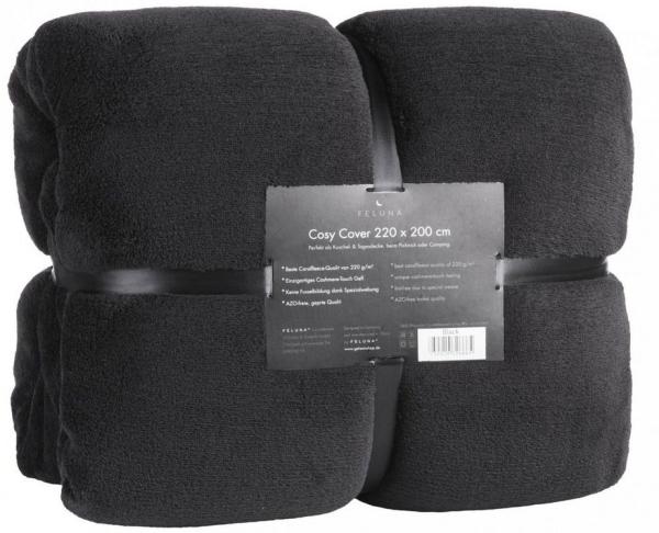 Wohndecke FELUNA Coral Fleece Kuscheldecke XXL – Superweicher Cashmere-Touch, Feluna, Tagesdecke Kaschmir-Touch 220 x 200 cm